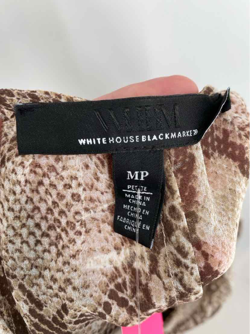 Size M White House Black Market Brown Dress