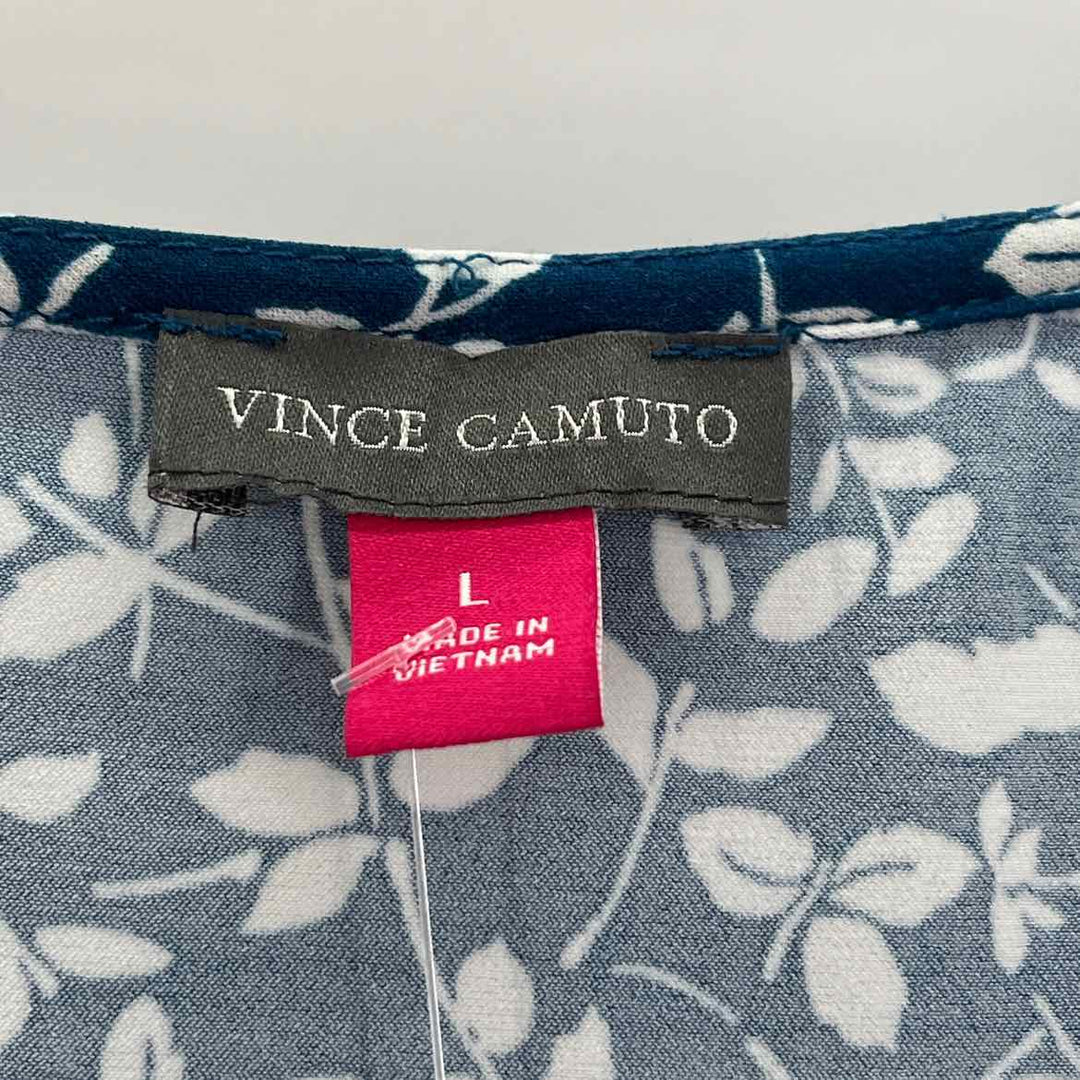 Size L Vince Camuto Blue Print Shirt