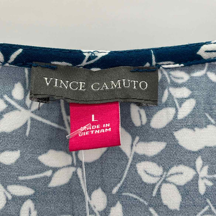 Size L Vince Camuto Blue Print Shirt