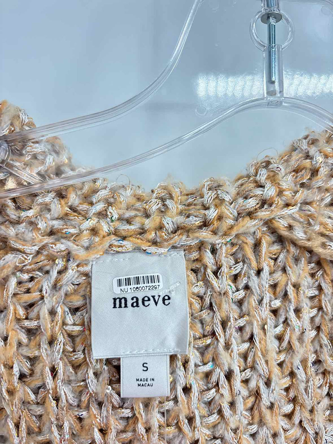 Size S MAEVE Gold Sweater