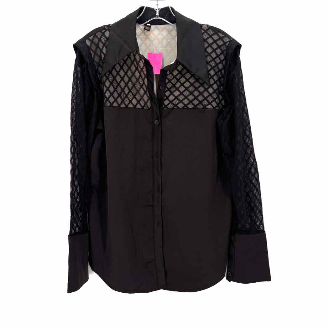 Size L Black Lace Shirt