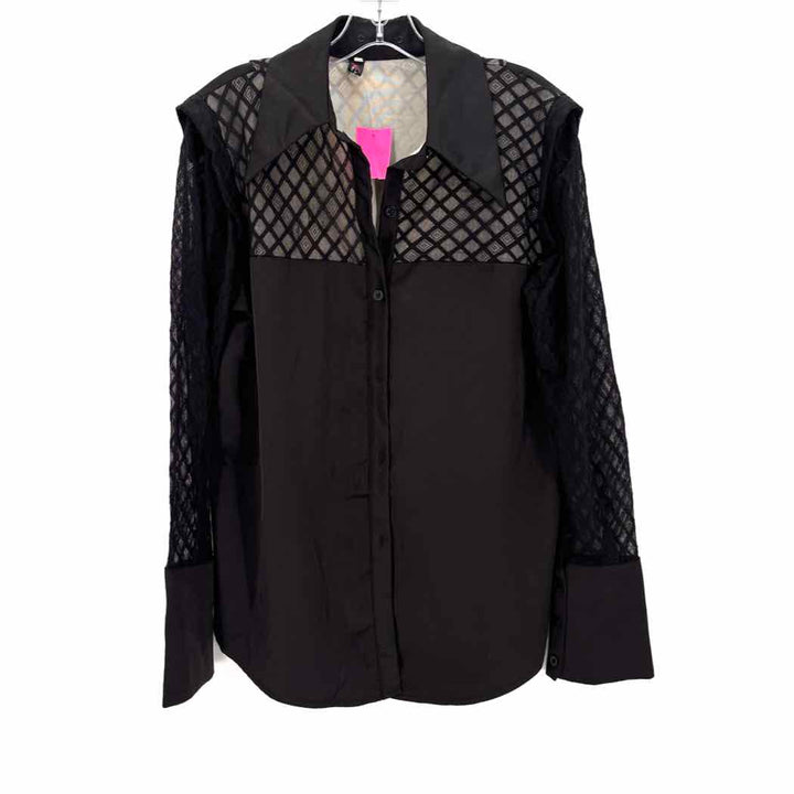 Size L Black Lace Shirt