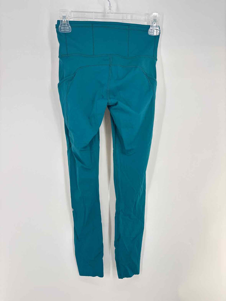 Size 4 Lululemon Turquoise Leggings