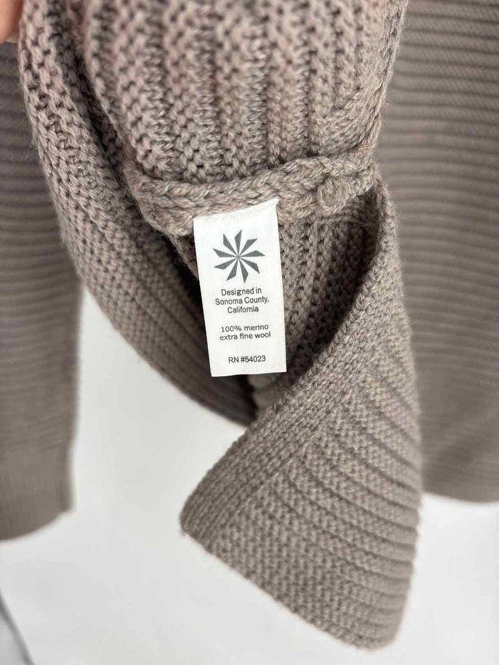 Size S Athleta Khaki Knit Sweater