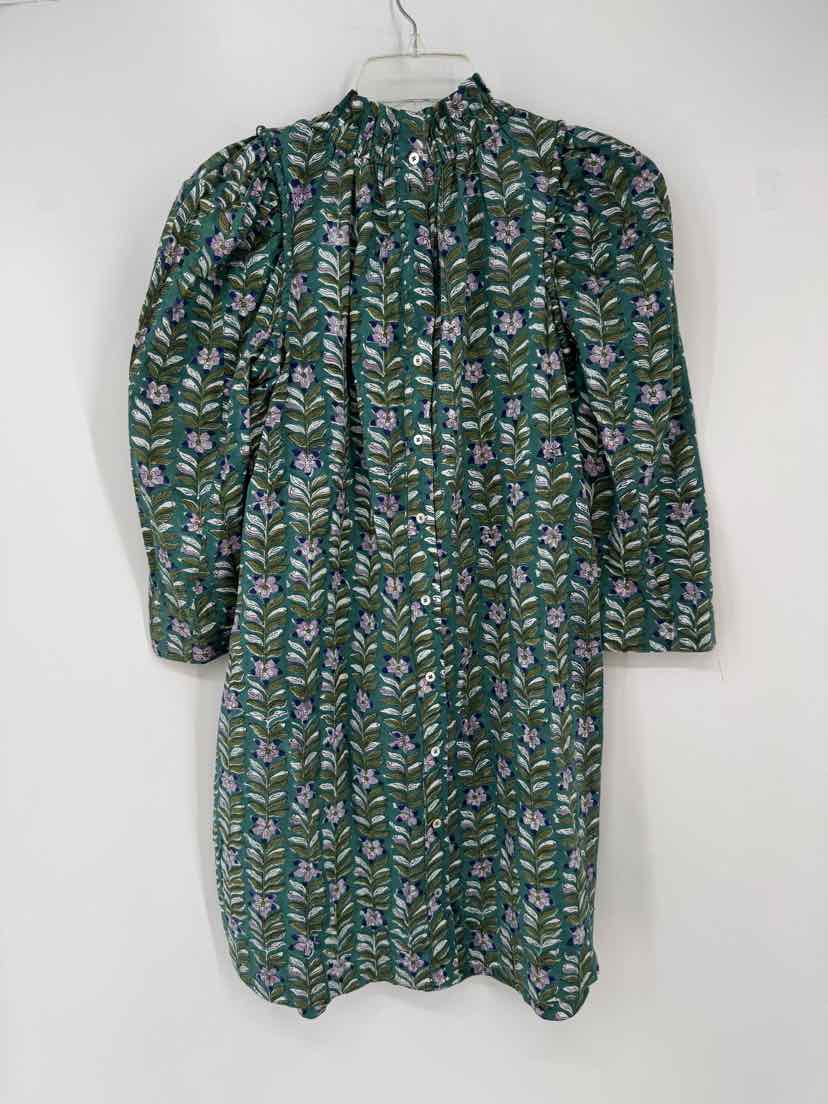 Size XS Green Print Dress