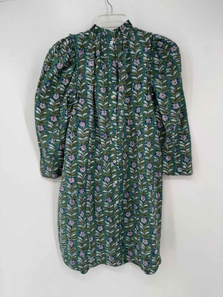 Size XS Green Print Dress
