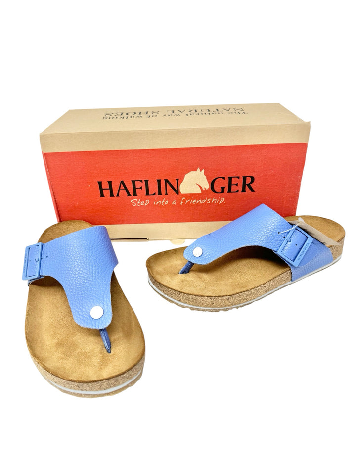Shoe Size 37 Blue Leather Sandals