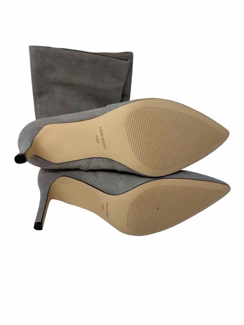 Shoe Size 8.5 Nine West Gray Suede Boots