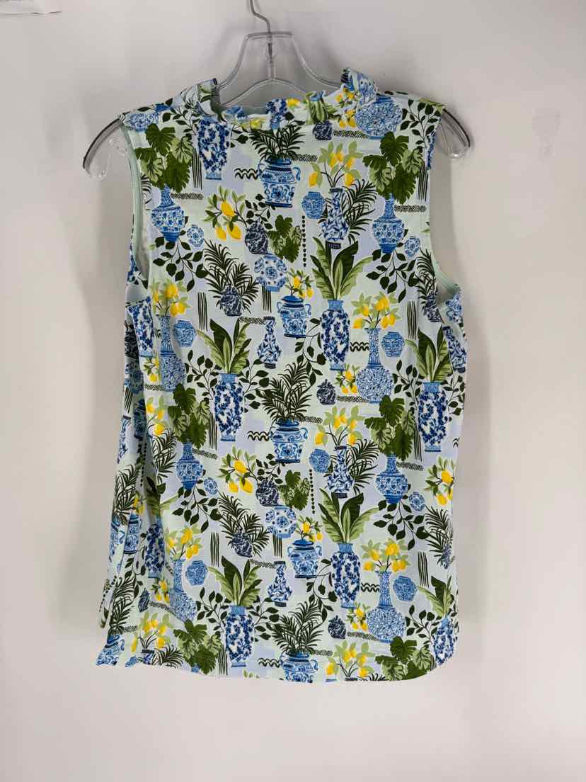 Size M CROWN & IVY Blue Shirt