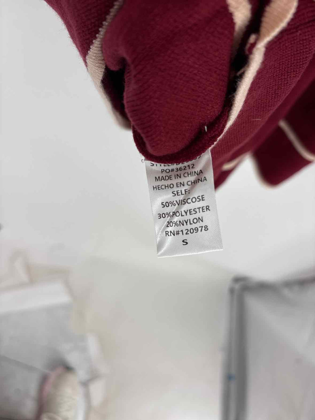 Size S ENTRO Wine Dress
