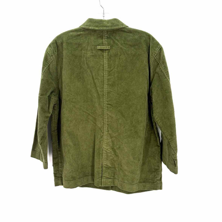 Size M ISAAC MIZRAHI Olive Corduroy Jacket