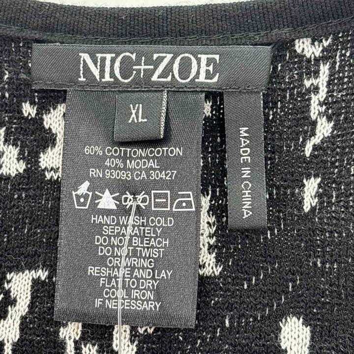 Size XL NIC + ZOE Multi-Color Knit Sweater