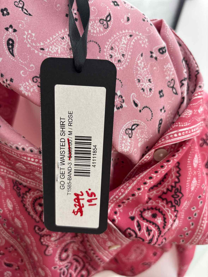 Size M GO SILK Burgundy Luxury - Shirt