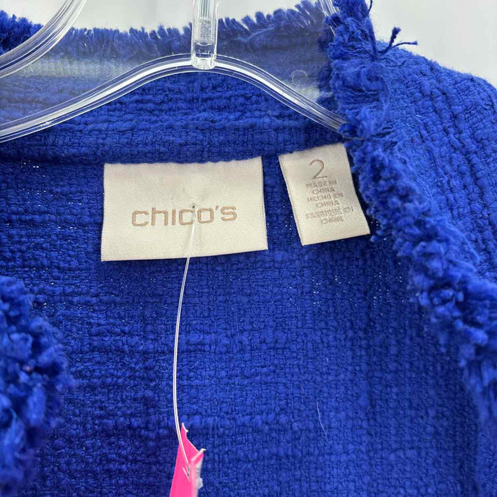 Size 2 Chico's Royal Blue Jacket