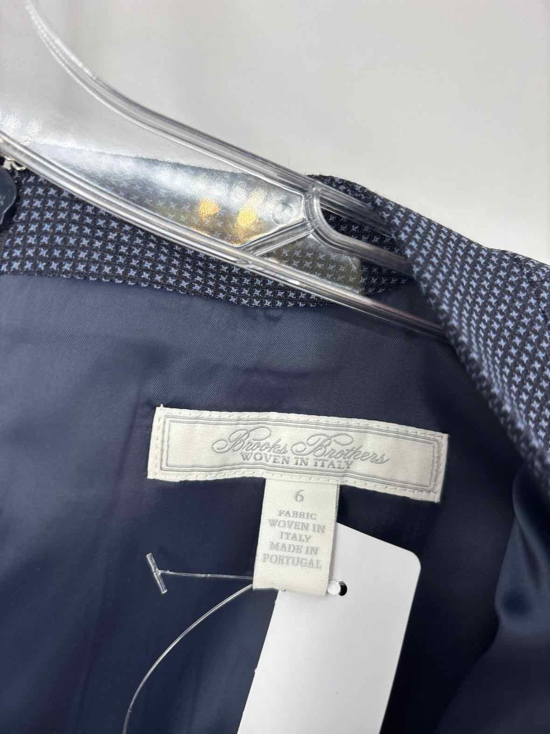 Size 6 Brooks Brothers Navy Print Dress