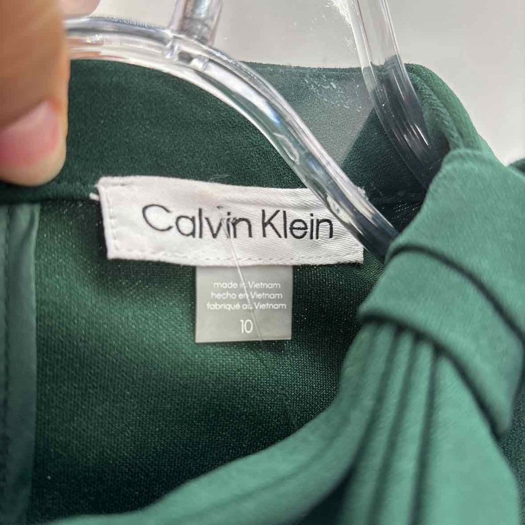 Size 10 Calvin Klein Green Dress