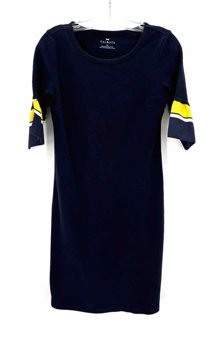 Size XS Talbots Navy Cotton Dress