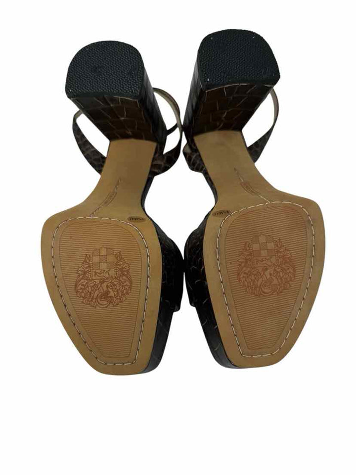 Shoe Size 9.5 Vince Camuto Brown Leather Sandals