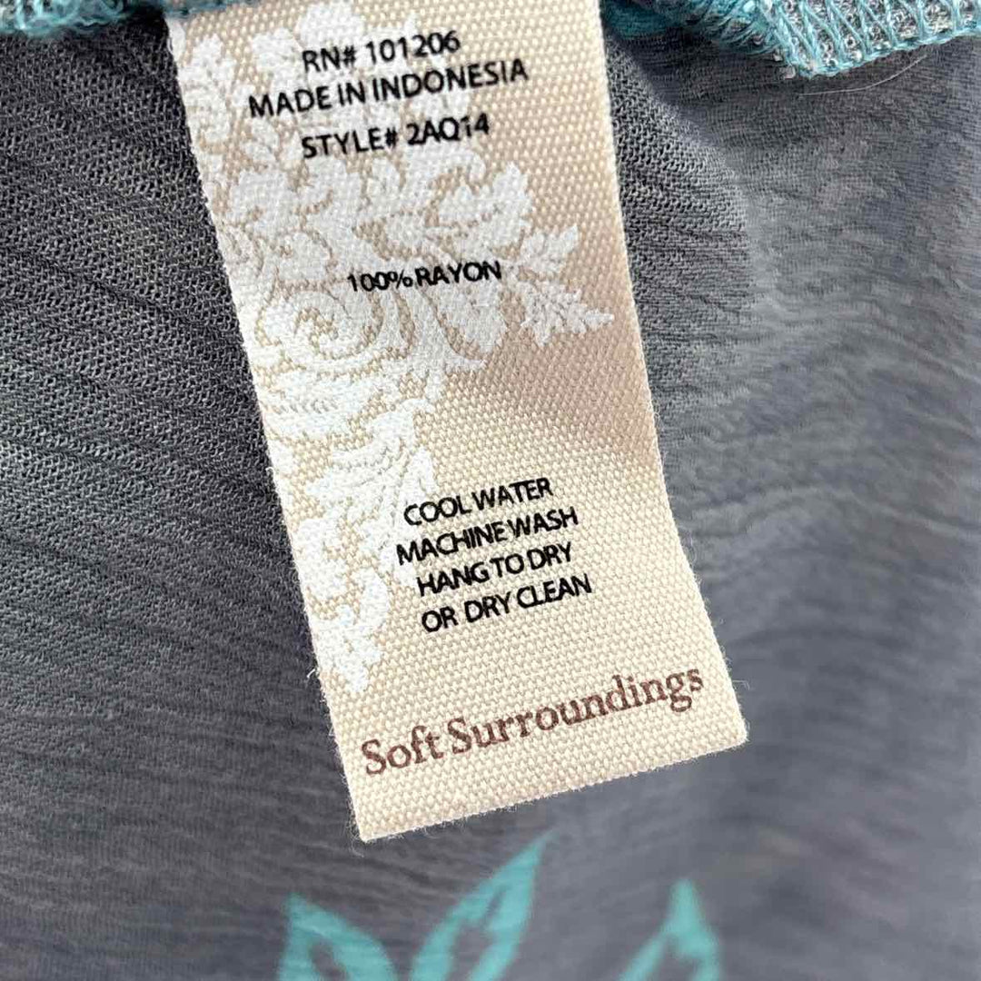 Size XS SOFT SURROUNDINGS Blue Print Dress