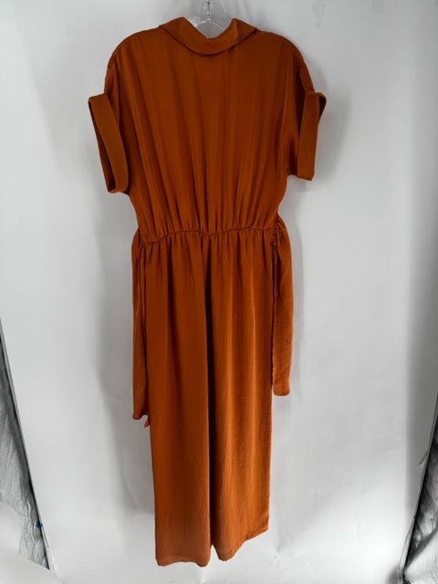Size S Steve Madden Burnt Orange Sateen Pants