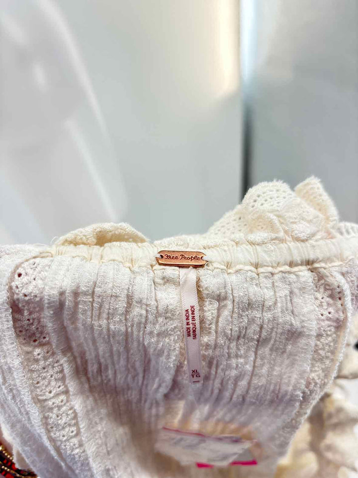 Size XL FREE PEOPLE Cream Shirt
