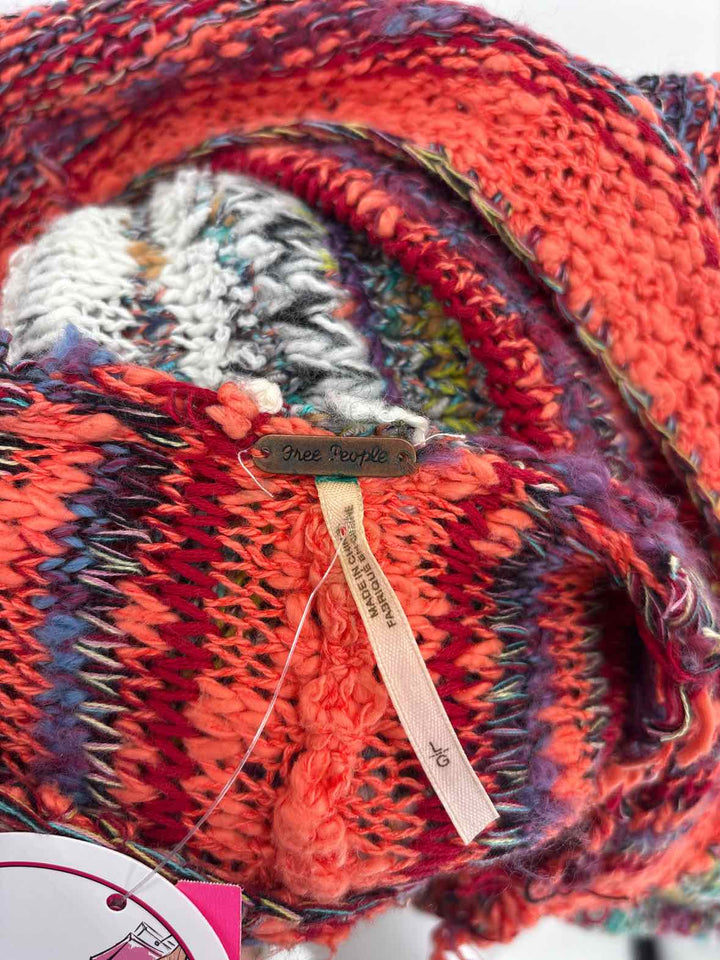 Size L FREE PEOPLE Multi-Color Knit Cardigan