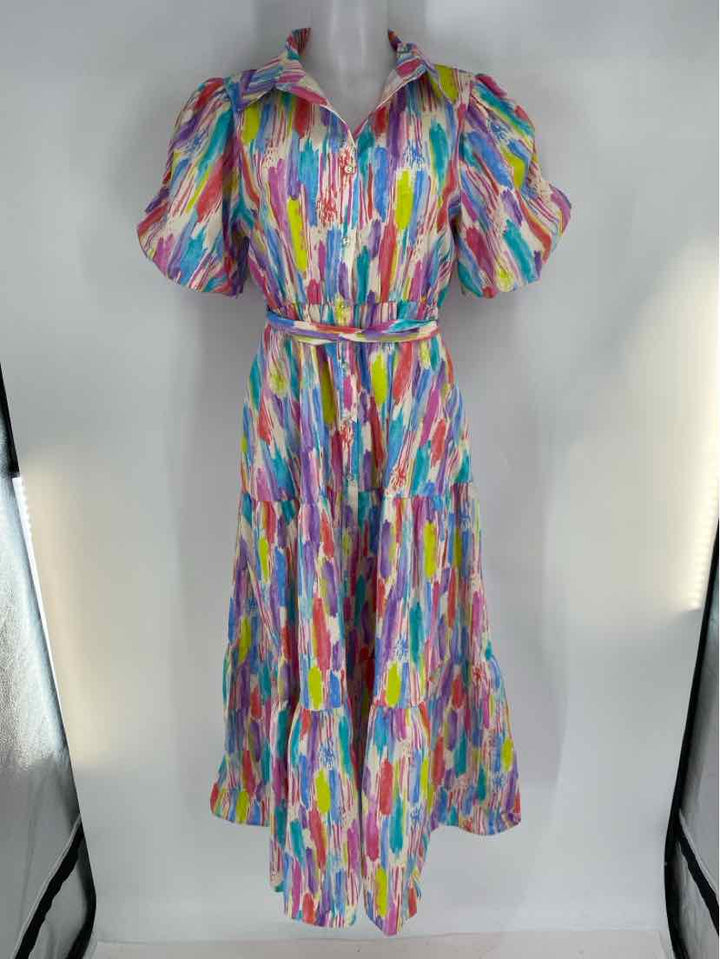 Size M PEACH LOVE Multi-Color Dress