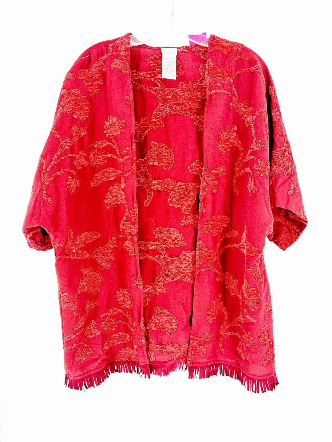 Size L Chico's Burgundy Cardigan