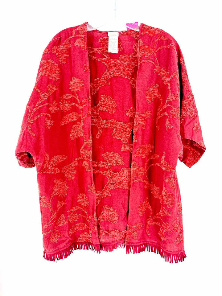 Size L Chico's Burgundy Cardigan