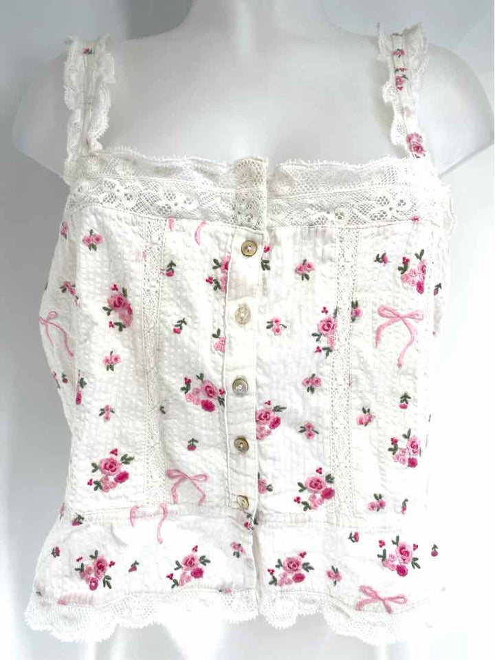 Size L LOVE SHACK FANCY White Shirt