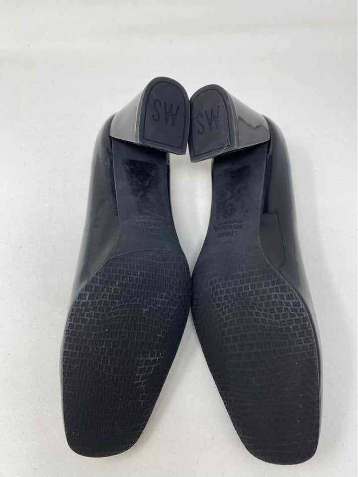 Shoe Size 9 Stuart Weitzman Black PATENT Pumps