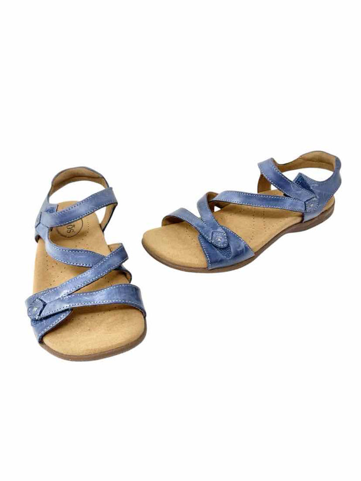 Shoe Size 7 TAOS Blue Leather Sandals