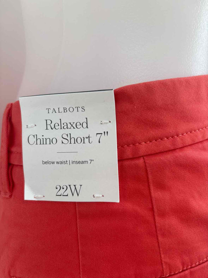 Size 22 Talbots Peach Shorts