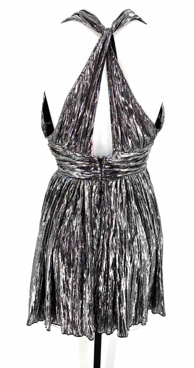 Size M NASTY GAL Silver Dress
