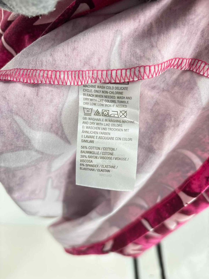 Size 1X D & CO PINK PRINT Dress