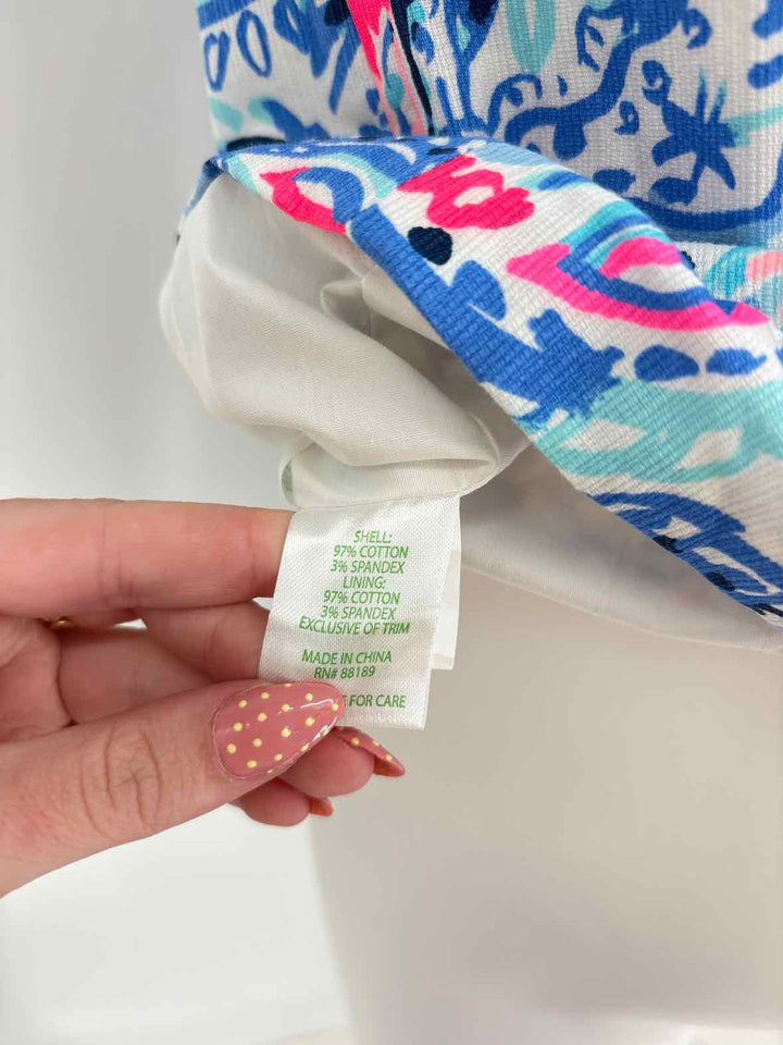 Size 4 Lilly Pulitzer Blue Print Dress