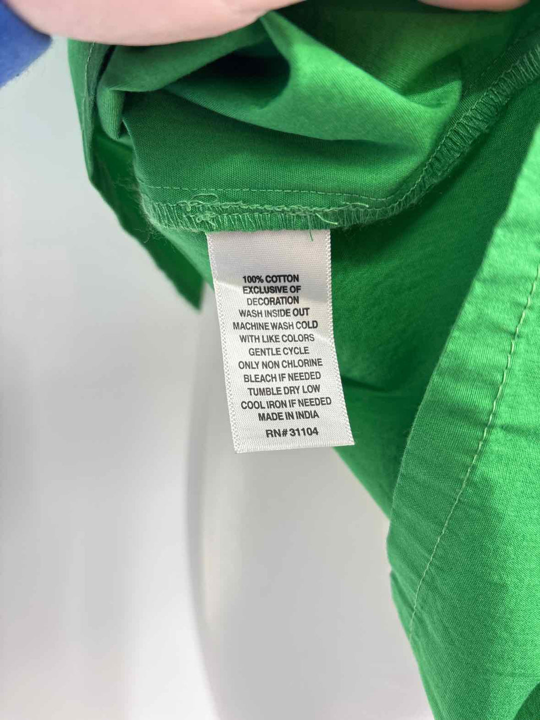 Size L CROWN & IVY Green Shirt