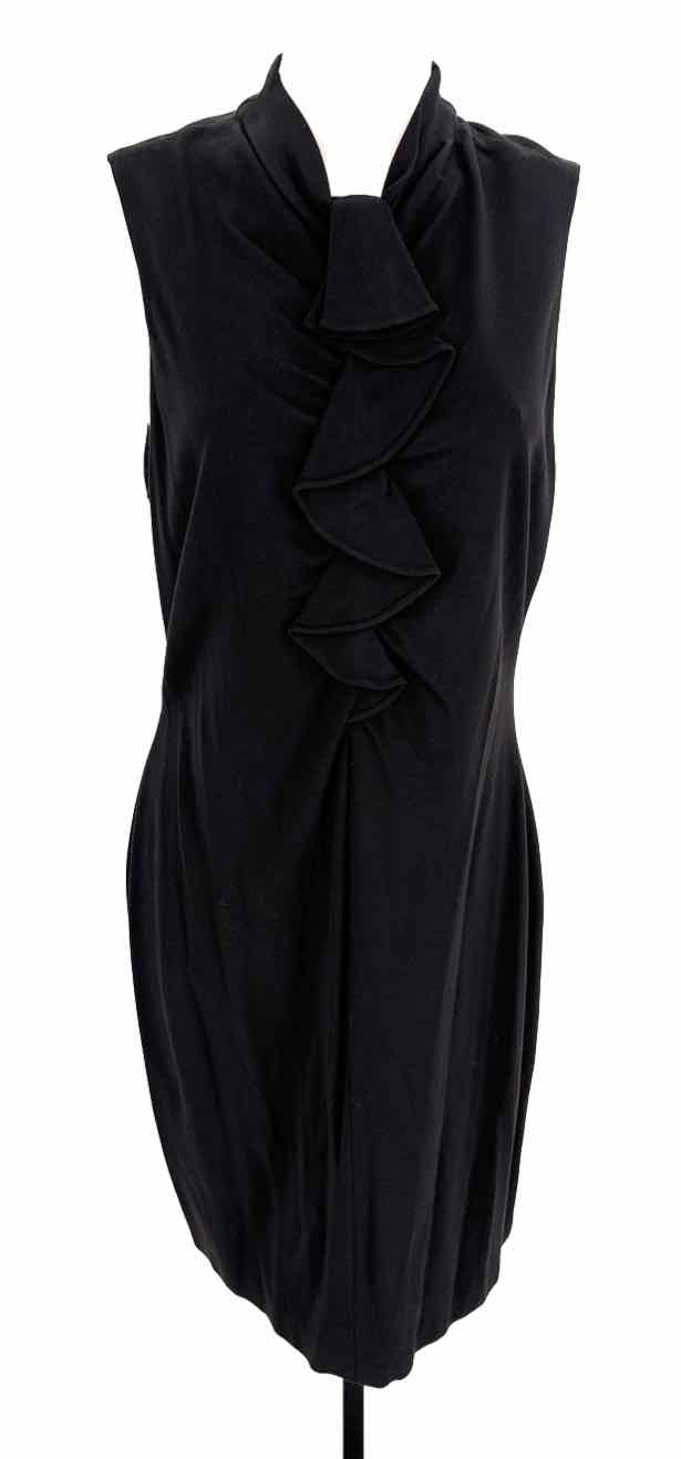 Size 14 TAHARI Black Knit Dress