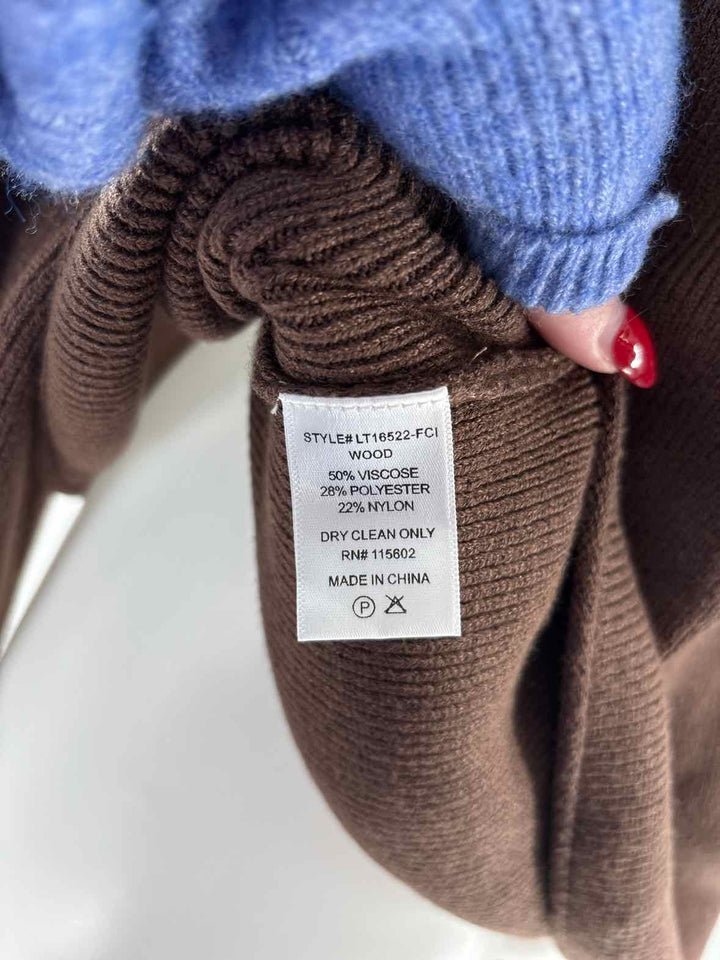 Size M FABRIK Brown Knit Sweater
