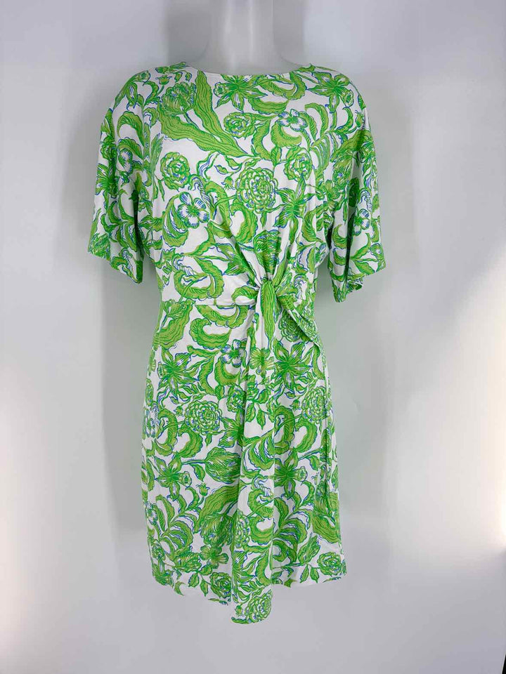 Size M Lilly Pulitzer Green Print Dress