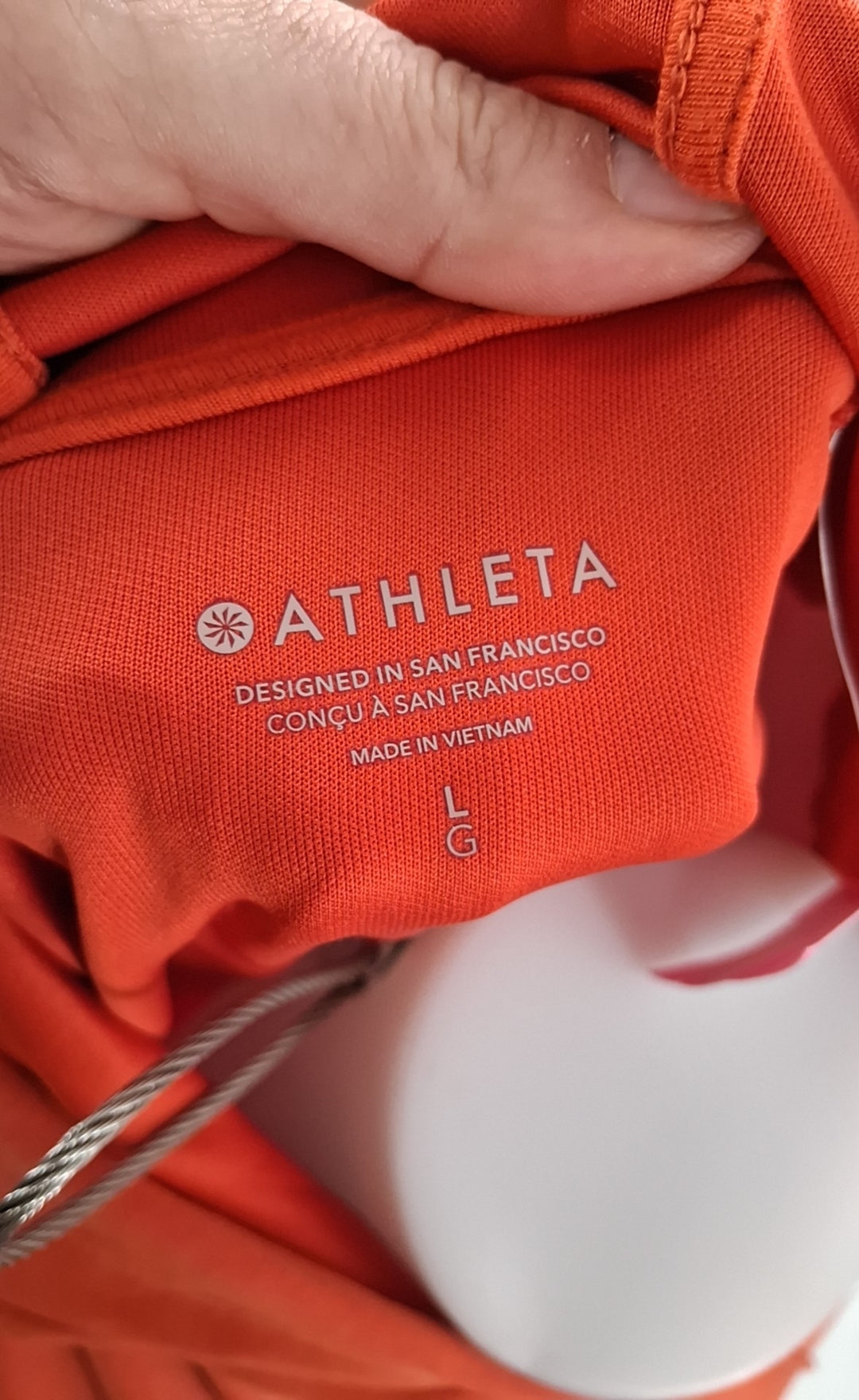 Size L Athleta Orange Sweater