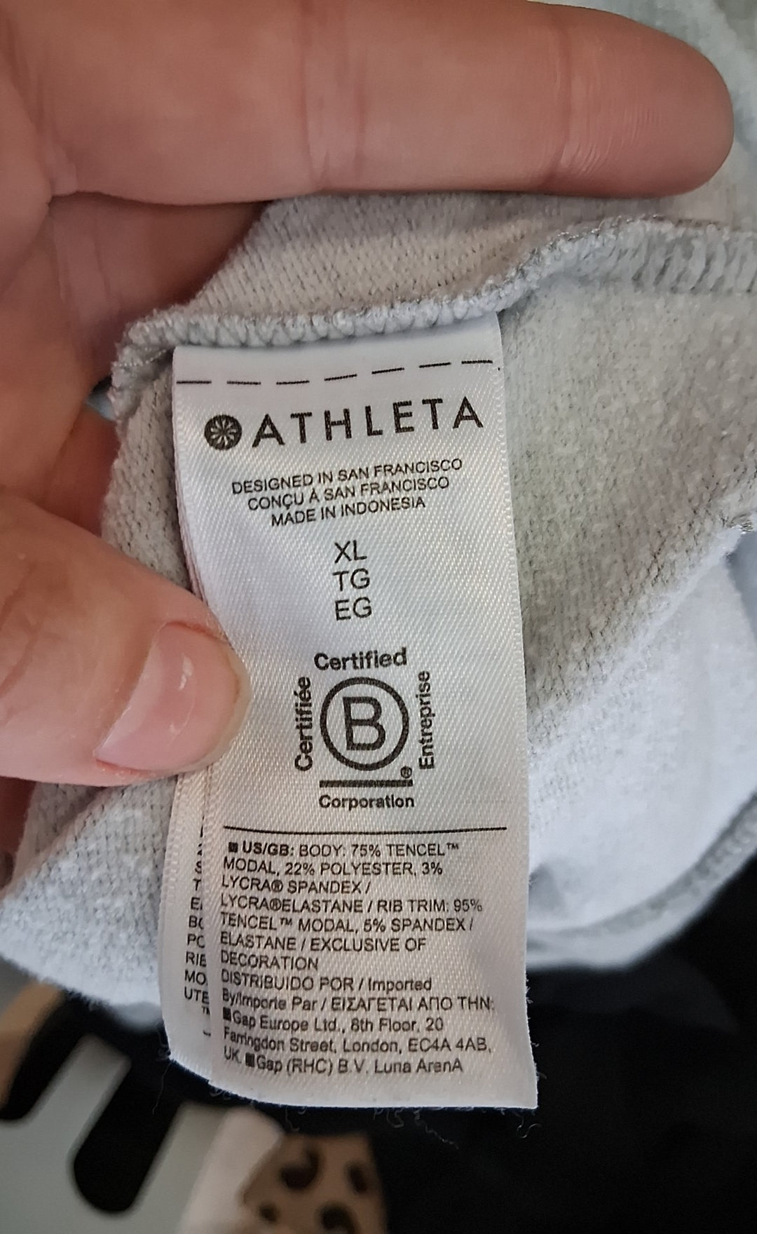 Size XL Athleta Gray Sweater