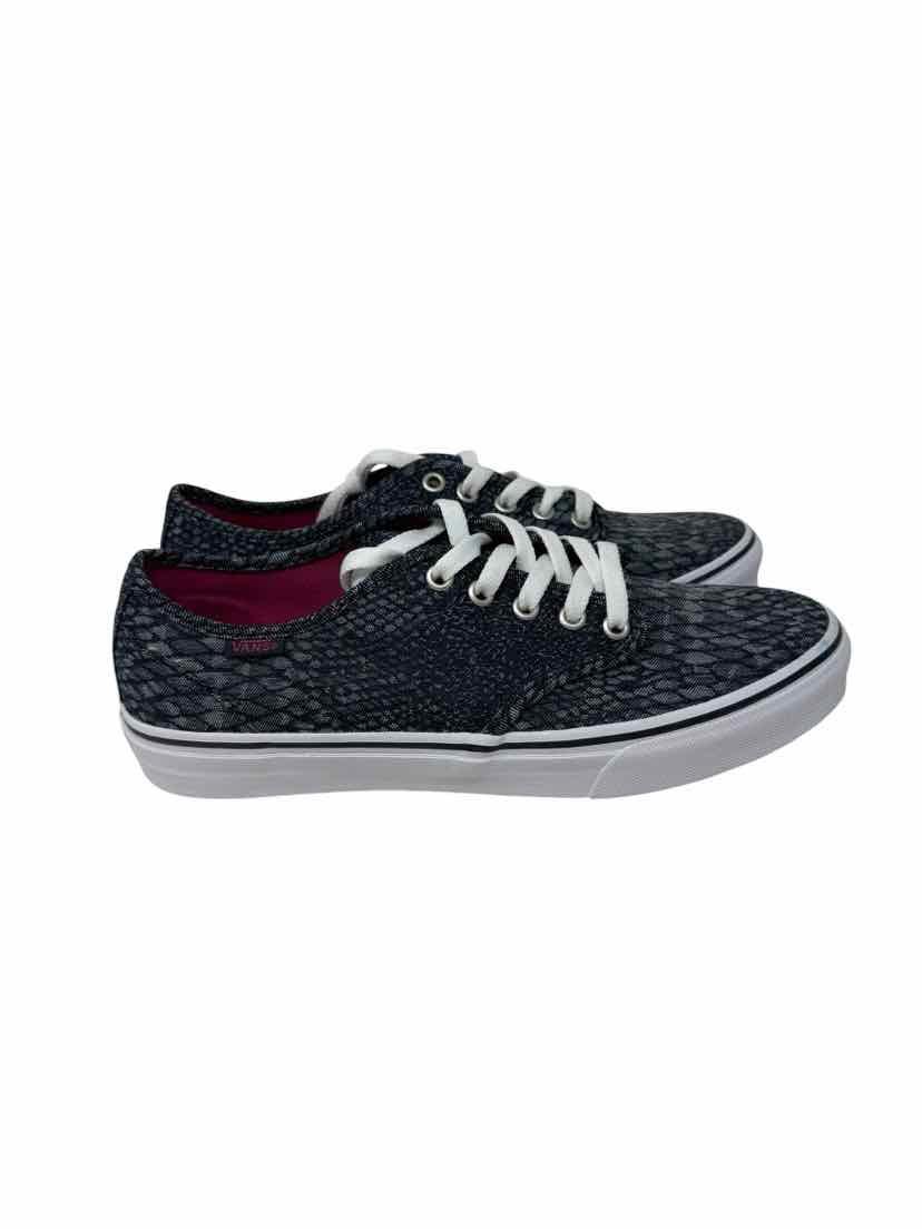 Shoe Size 9 Vans Navy Print Sneakers