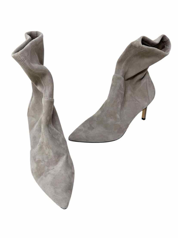 Shoe Size 8.5 Stuart Weitzman Gray Suede Boots