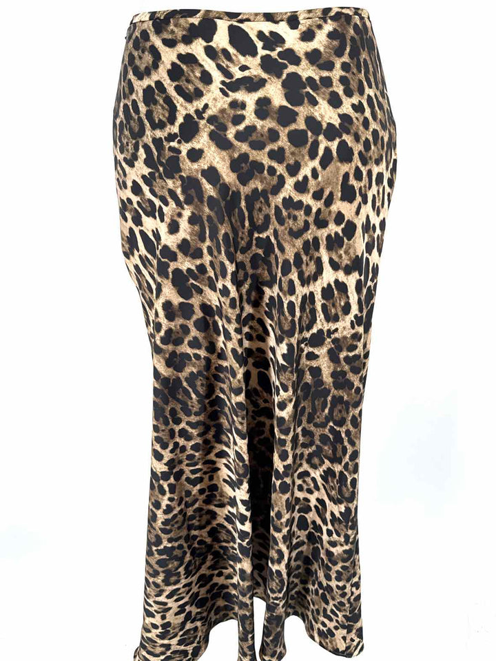Size 2 ANTONIO MELANI Brown Print Skirt