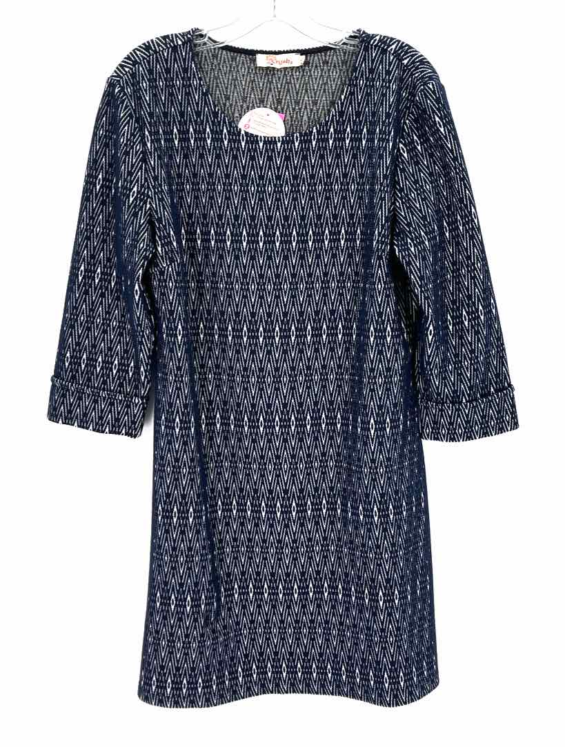 Size XL ARYEH Navy Knit Dress