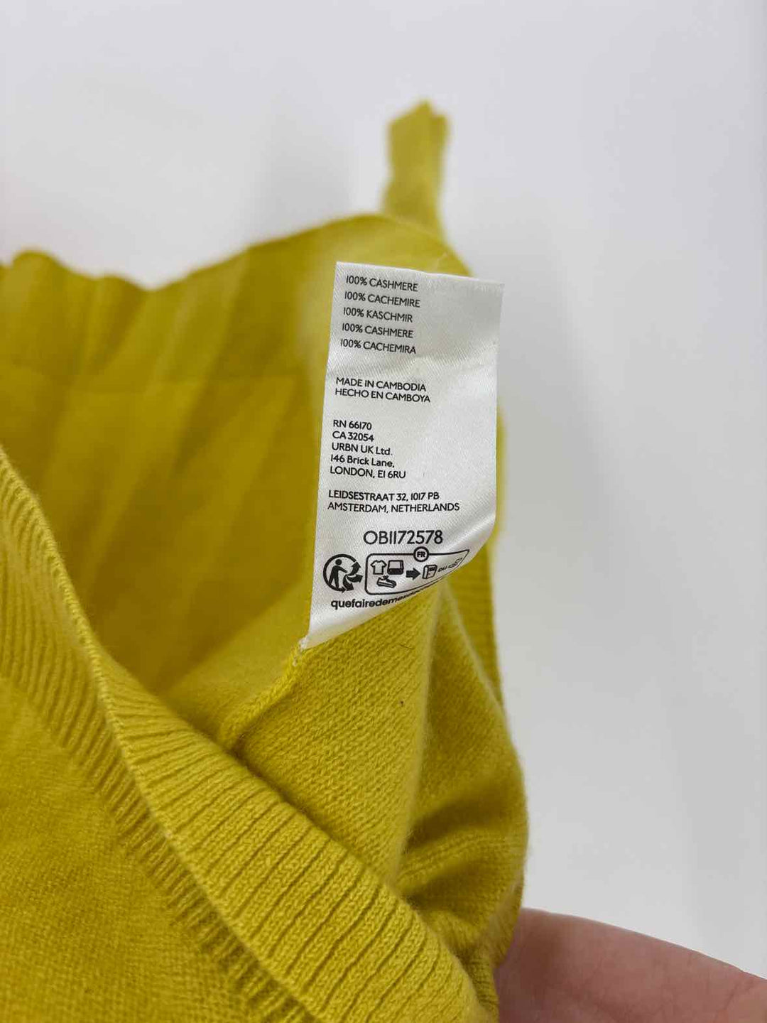 Size M Pilcro & the Letterpress Yellow Cashmere Sweater