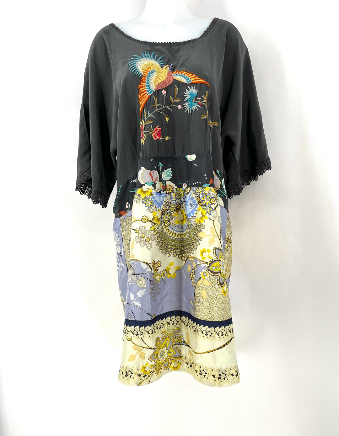 Size XXL Johnny Was Multi-Color Silk Dress