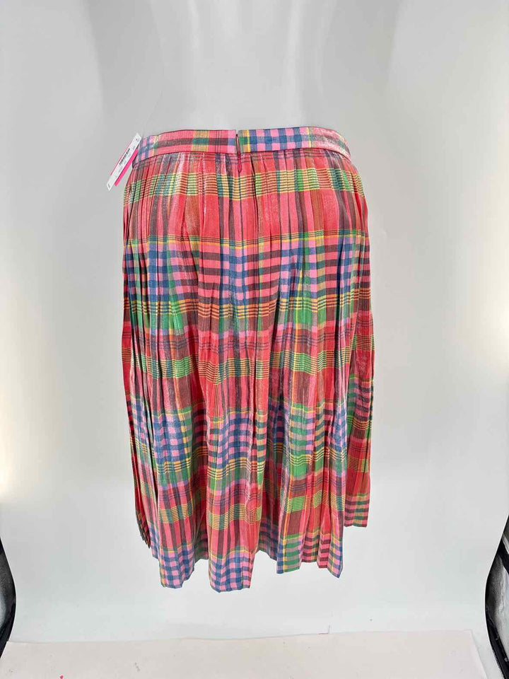 Size 8 J Crew PINK PRINT Skirt