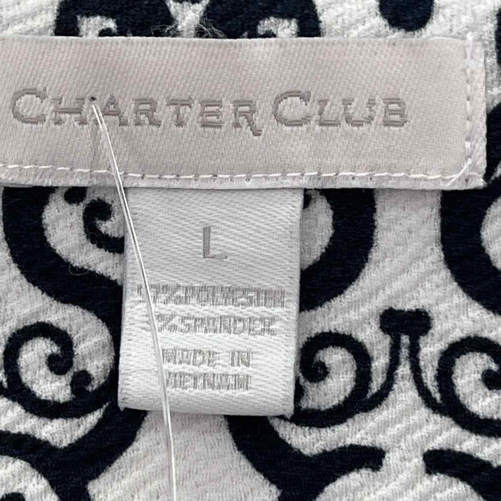 Size L CHARTER CLUB Navy Shirt